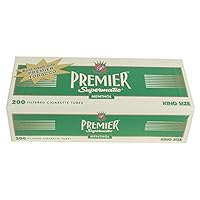 (5) Five Boxes of Premier Menthol - King Size Cigarette Tubes