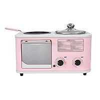 Mini household electric four-in- breakfast machine mini bread toaster oven stove food steamer toaster