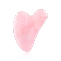 Gua Sha Rose Quartz Stone Jade Gua Sha Scraping Board Facial、 Eyes 、Neck and Body Beauty Skin Care Relieve Wrinkles Anti-Aging Gua Sha Massage Tool