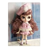 Pink Retro Dress Cloth Set for Blythe Doll Azone Licca 1/6 BJD Doll