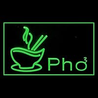 110125 Pho Vietnamese Vietnam Bowl Soup Beef Display LED Light Sign