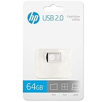 HP USB Memory GB USB 2.0 Super Mini Metal, Shockproof, Splashproof Dustproof Flash Drives v222 W hpfd222 W - 64