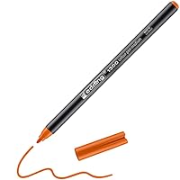 edding 1300 color pen medium - orange - 1 pen - round nib 2 mm - felt pen for drawing and writing - felt pen for school, mandalas, bullet journals