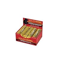GOLDENCOAL GOLDEN COAL 100 CHARCOAL TABLETS FOR SHISHAS WATER PIPES GOLDENCOAL 33MM FAST IGNITION PREMIUM QUALITY