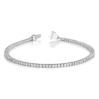 1 1/6 to 2 1/6 Carat Diamond Tennis Bracelet for Women in 14k Gold - 7 Inches Long (J-K, SI1-SI2, cttw) 4-Prong Setting by Carat Craze