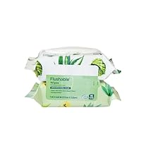EQ Witch Hazel and Aloe Scent Flushable Wipes, 2 Flip-Top Packs (96 Total Wipes)