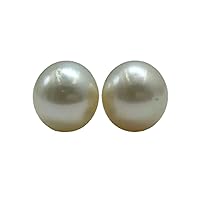 11.25 MM (Approx.) Size AA Luster Loose Pearl Cream Color Near Round Shape Pearl Beads Natural Real South Sea Pearl Personalize Gift