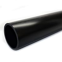 DWV Drain Pipe - Black ABS Custom Size and Length 1-1/2 inch (1.5) Inch - 1.5 inch x 8'
