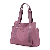 Women Tote Shoulder Handbag Waterproof Nylon Hobo Purse Multi Pocket Top Handle Shopper Shoulder Bag