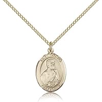 Saint Thomas The Apostle Medals - Gold Plated St. Thomas The Apostle Pendant Including 18 Inch Necklace