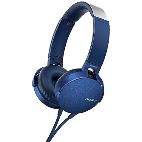 Sony XB550AP Extra Bass On-Ear Headset/Headphones with mic for phone call, Blue