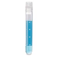 RingSeal Cryogenic Vials, 5.0ml, Sterile, Internal Threads, Round Bottom, Attached Screwcap with O-Ring Seal, Case of 500, Globe Scientific 3034-5-RB