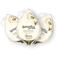 Honeysuckle Jasmine Natural Soy Wax Melts 3 Pack - 3 Highly Scented 3 Oz. Bars - Made with 100% Soy and Essential Fragrance Oils - Phthalate & Paraffin Free, Vegan, Non-Toxic