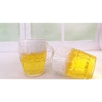 Studio one Dollhouse Miniature Drink 2 pcs 4cm Beer Furniture Supply Dollhouse party best gift