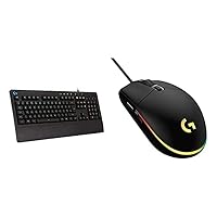 Logitech G213 Prodigy Gaming Keyboard and Logitech G203 Wired Gaming Mouse Bundle
