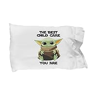 The Best Child Care Pillowcase You are Cute Baby Alien Funny Gift for Coworker Present Gag Office Joke Sci-fi Fan Movie Theme Pillow Cover Case 20x30