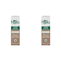 Hello Oral Care Naturally Whitening Fluoride Toothpaste, Vegan & SLS Free, Farm Grown Mint with Tea Tree Oil Coconut Oil, 4.7 Ounce (Pack of 2)