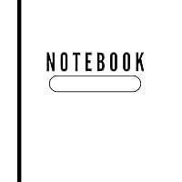 Notebook: Lined Notebook - Large (7.5x9.25inches) - 100 Pages - White Cover