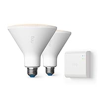 PAR38 Smart LED Bulb, White (Starter Kit: 2-pack)