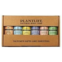Plantlife for The Home Set 6-Pack (Sweet Orange, Spearmint, Lemon, Lavender, Grapefruit, and Peppermint) Aromatherapy Essential Oil Set - No Additives or Fillers - Made in California 10 ml