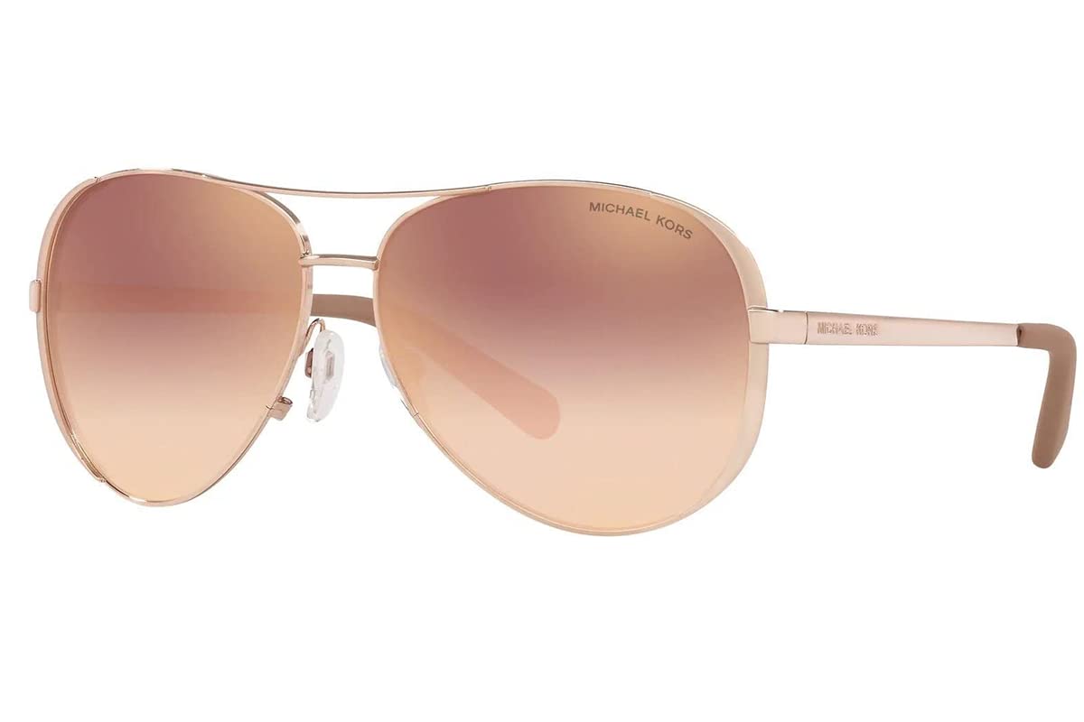 Michael Kors MK5004 Womens Chelsea Aviator Sunglasses GoldMirror Pink at  John Lewis  Partners