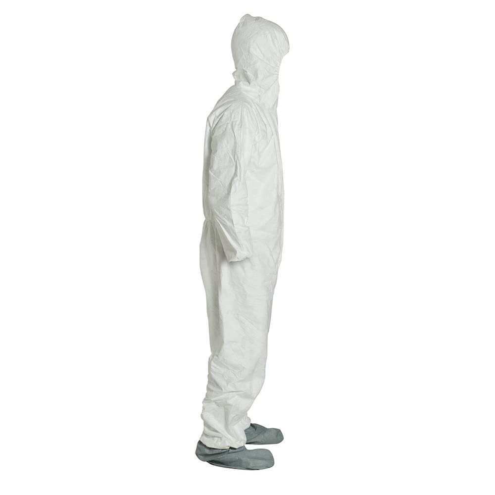 DuPont Tyvek 400 TY122S Disposable Protective Coverall Hood, Boots, XL 25PACK