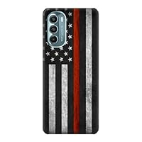 R3472 Firefighter Thin Red Line Flag Case Cover for Motorola Moto G Stylus 5G (2022)
