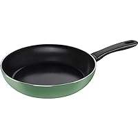 Ballarini Caprera Z1026-057 Deep Frying Pan, 11.0 inches (28 cm), Herb Green, Made in Italy, Frying Pan, Induction Compatible, Ceramic Coating