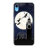 R3249 Peter Pan Fly Full Moon Night Case Cover for iPhone XR