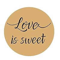 96PCS Love is Sweet Stickers Labels Wedding Favor Labels, Wedding Treat Stickers,Anniversary Stickers