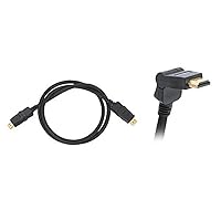 Pyle PHDMRT6 Horizontal Swivel HDMI Cable with Heavy Duty Fiber Shielding (6 feet, Black)