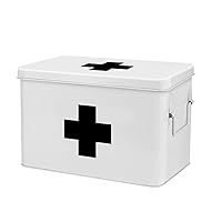 Flexzion First Aid Medicine Box Supplies Kit Organizer - Empty 13