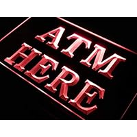ADVPRO ATM Here Money Machine Lure Shop LED Neon Sign Red 24