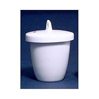 CLF-30-20, Porcelain Crucible with Lid, Low Form, 30ml Capacity, Pack of 20