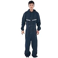 Denim Work Uniform Clothes Jumpsuit Coveralls Overalls Repairman