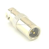 (5 Pcs) Nickel Plated FME Male to BNC Female Straight Connector RF Coax Adapter
