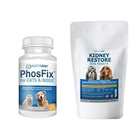 Kidney Restore PhosFix Cats & Dogs Dog Treats Supplement Bundle for Canine Renal Pet Support Kidneys