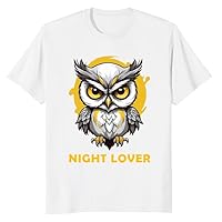 Night Lover T Shirt | Cute Owl T Shirt | Graphic T Shirt | Classic T Shirt | Unisex