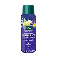Kneipp Dream Time Bubble Bath, 13.5 fl oz, with Lavender and Vanilla Essential Oils