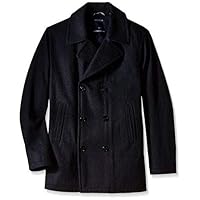 Nautica Big and Tall Wool Pea Coat (Black 6X-T)