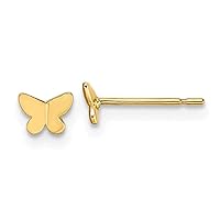 14k Gold Madi K Butterfly Post Earrings