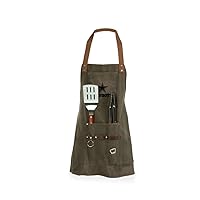 PICNIC TIME NFL BBQ Apron (Khaki Green with Beige Accents)