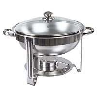 Great Northern Popcorn Company 5-Quart Chaffing Chafing Dish, Single, Silver