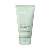 Green Tea Amino Acid Cleansing Foam, Sulfate Free, Korean Hydrating Face Cleanser with Gentle Foam