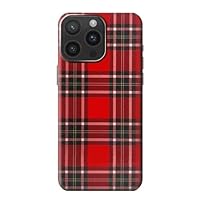 R2374 Tartan Red Pattern Case Cover for iPhone 15 Pro Max
