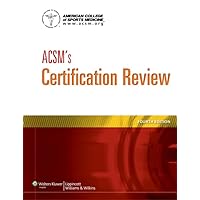 ACSM's Certification Review ACSM's Certification Review Paperback