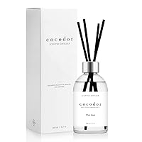 COCODOR White Label Reed Diffuser/White Musk/6.7oz(200ml)/Home Decor & Office Decor, Fragrance and Gifts, Aromatherapy