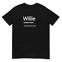 Willie World's Greatest Lover Short-Sleeve Men's T-Shirt, Romantic Gift for Willie
