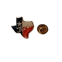 Texas State MAPE SHAPED Flag Lapel Pin