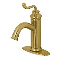 Kingston Brass LS5413RL Royale Bathroom Faucet, Brushed Brass 5.88 x 5.06 x 9
